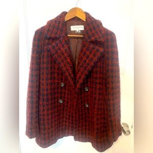 Gerald Darel Red and Black Coat (French size 40, US size 8/10)